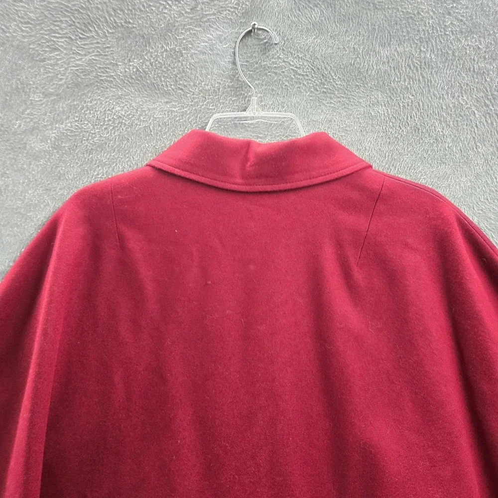 VINTAGE Eddie Bauer x CC Filson Women Jacket OS Red Wool Cape Blazer Poncho 90s
